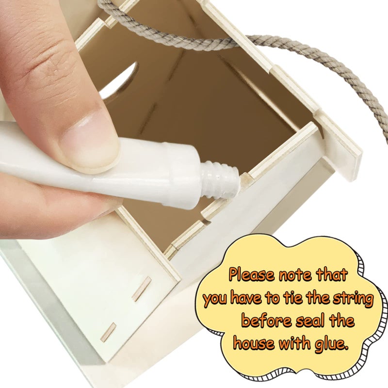 ORIENTAL CHERRY Crafts for Kids Ages 4-8 - 4 Pack DIY Bird House Wind Chime Kit - Build and Paint Birdhouses Wooden Arts Kits Easter Basket Stuffers Gifts for Girls Kids Boys Toddlers Ages 3-5 4-6 6-8 8-12 - Image 5